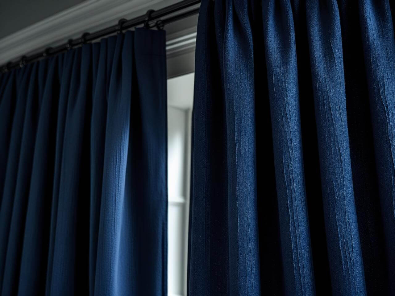 Navy Blue Blackout Curtain