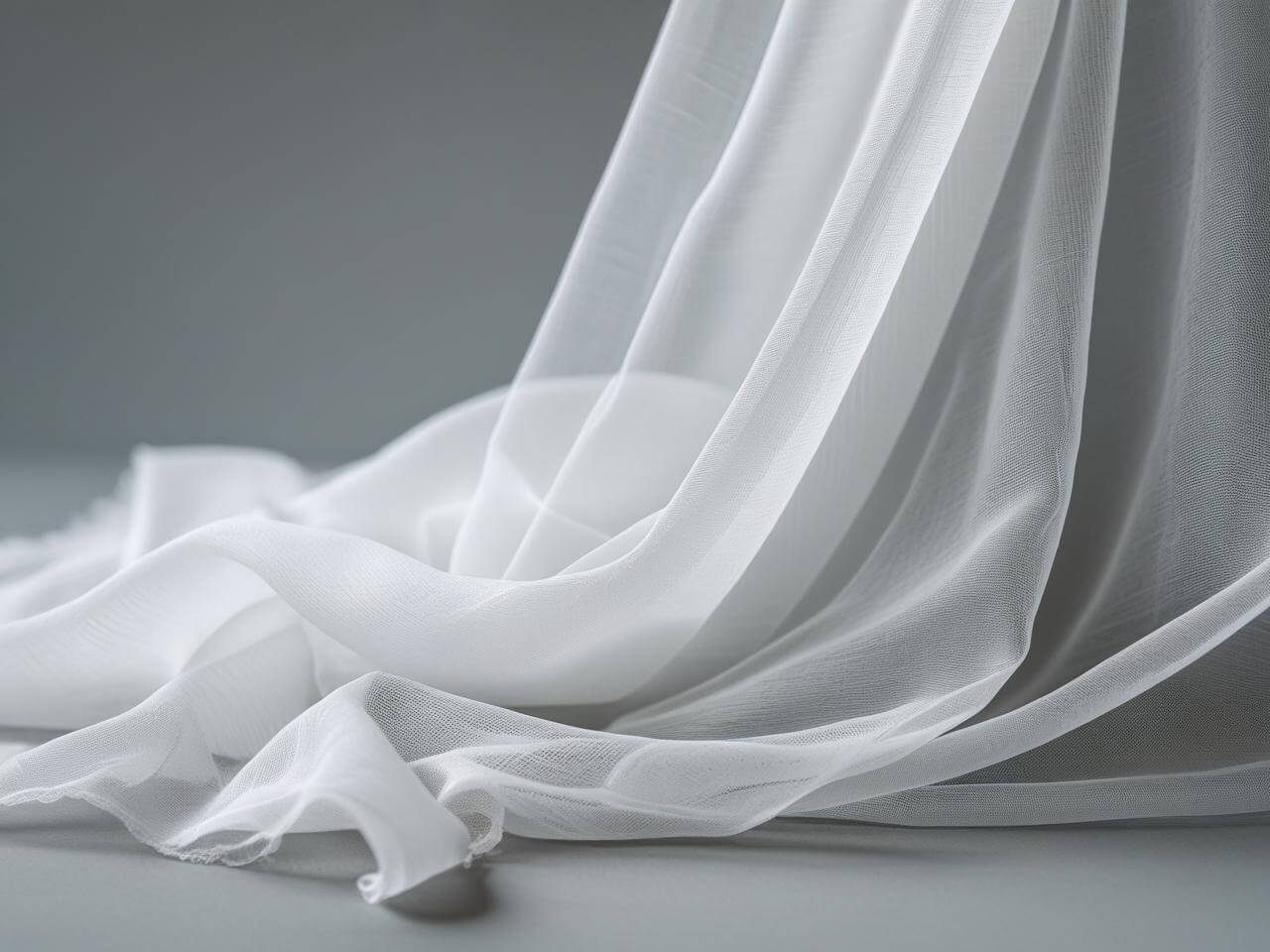 Elegant White Sheer Curtain